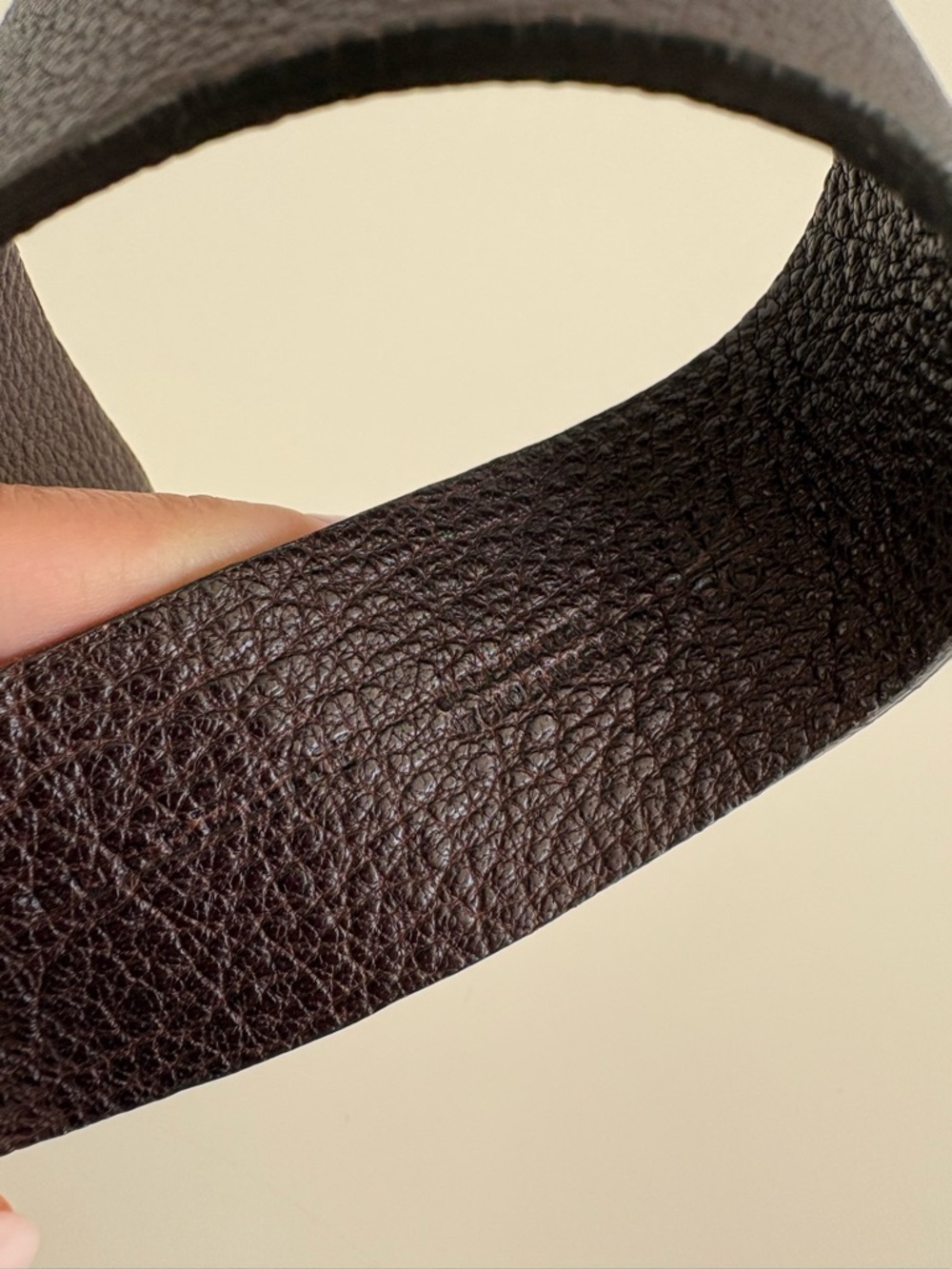 Auth BURBERRY Brown Leather Belt - Picture 7 of 9